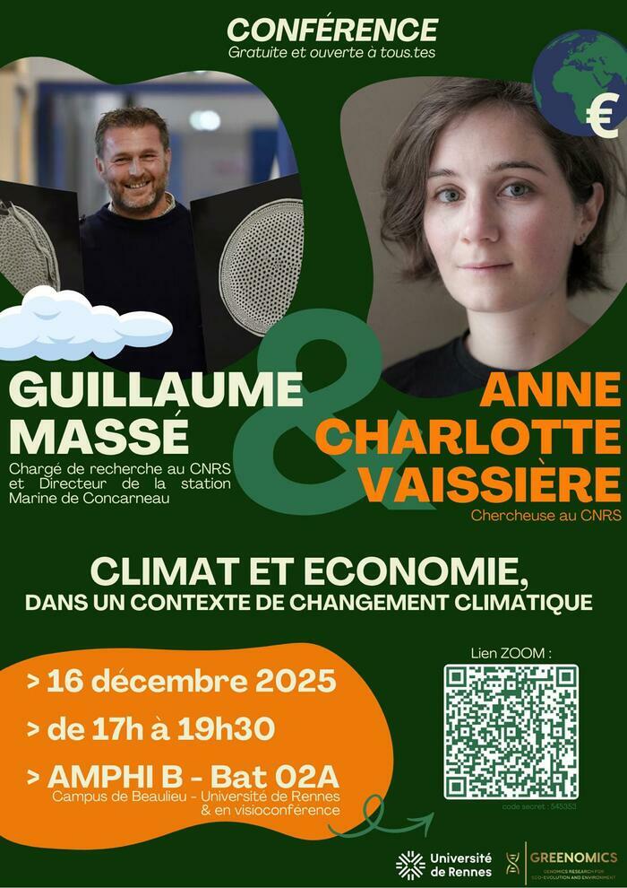 Climat et économie dans un contexte de changement climatique Amphi B