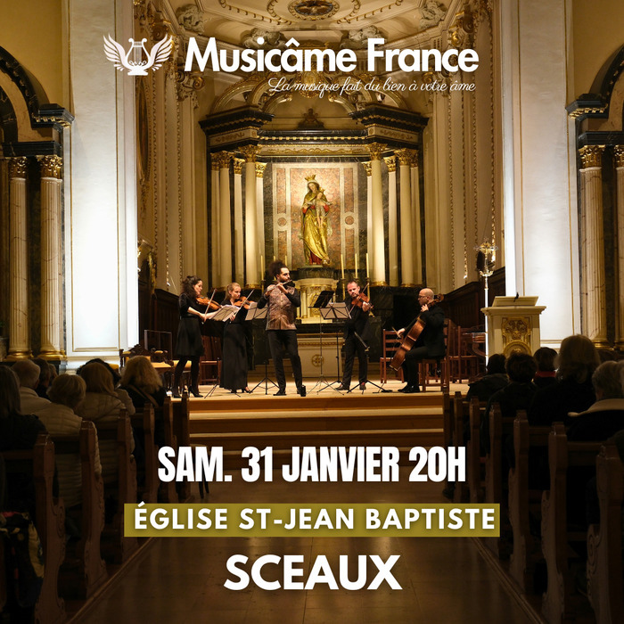Concert à Sceaux: Les rencontres Musicâme Eglise St Jean-Baptiste Sceaux
