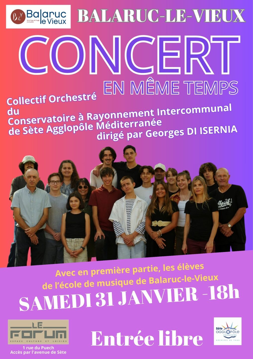 CONCERT COLLECTIF ORCHESTRÉ