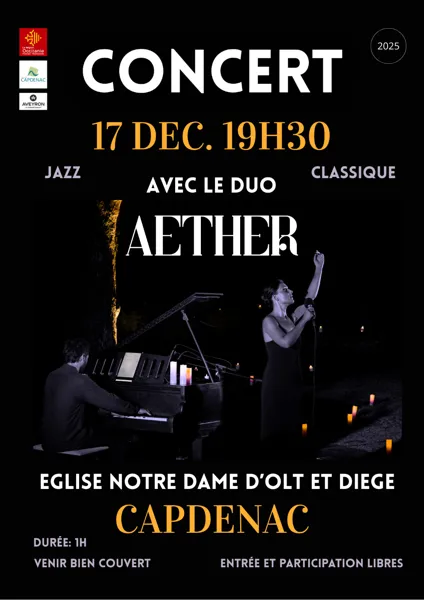 Concert de noël à la bougie avec Aether