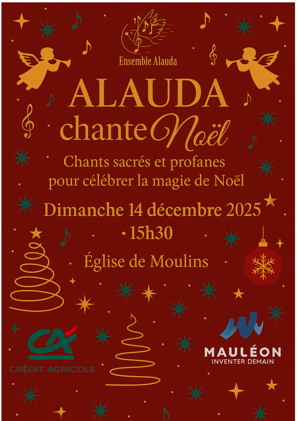 Concert de Noël Ensemble vocal Alauda
