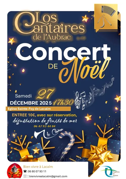 Concert de noël par Los Cantaïres de l'Aubrac