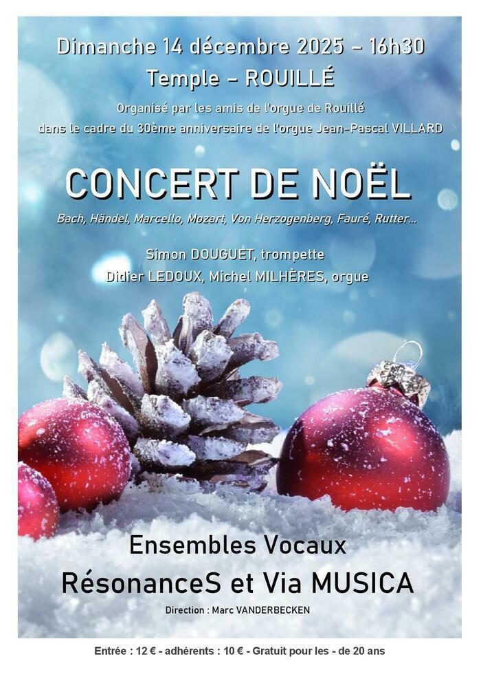 Concert de Noël Temple de Rouillé Rouillé
