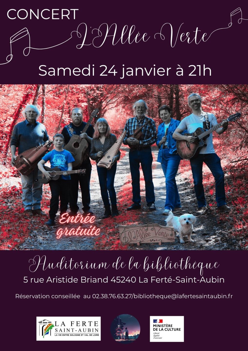 Concert Folk L’Allée Verte • Les Nuits de la Lecture