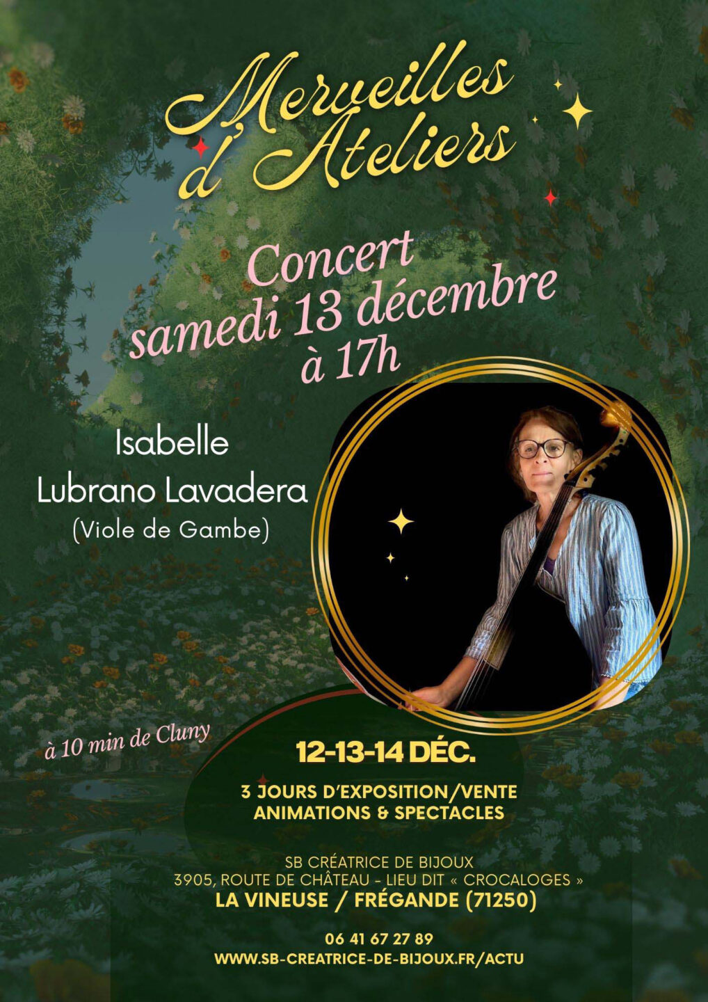 Concert intimiste Isabelle Lubrano à la Viole de Gambe