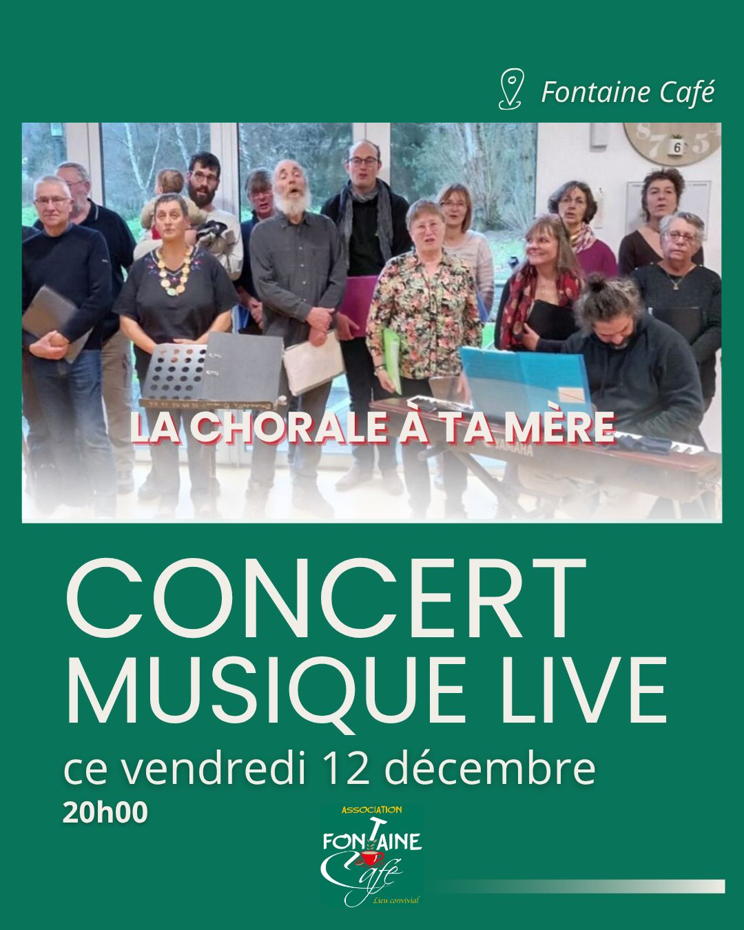 Concert musique Live La Chorale à ta mère