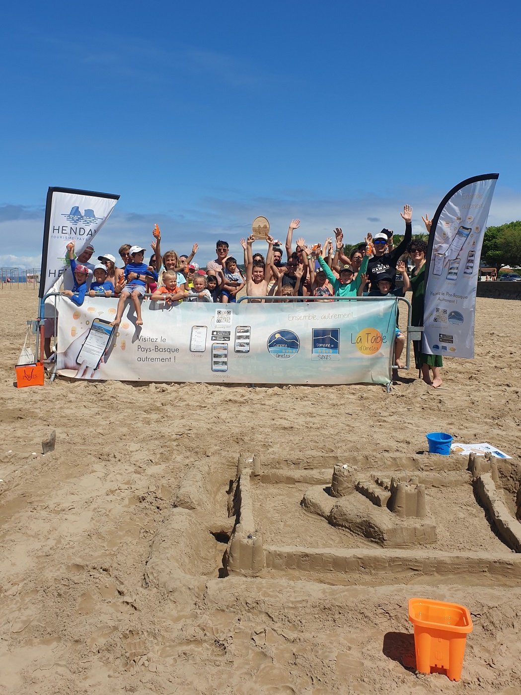 Concours de châteaux de sable Camping Ametza