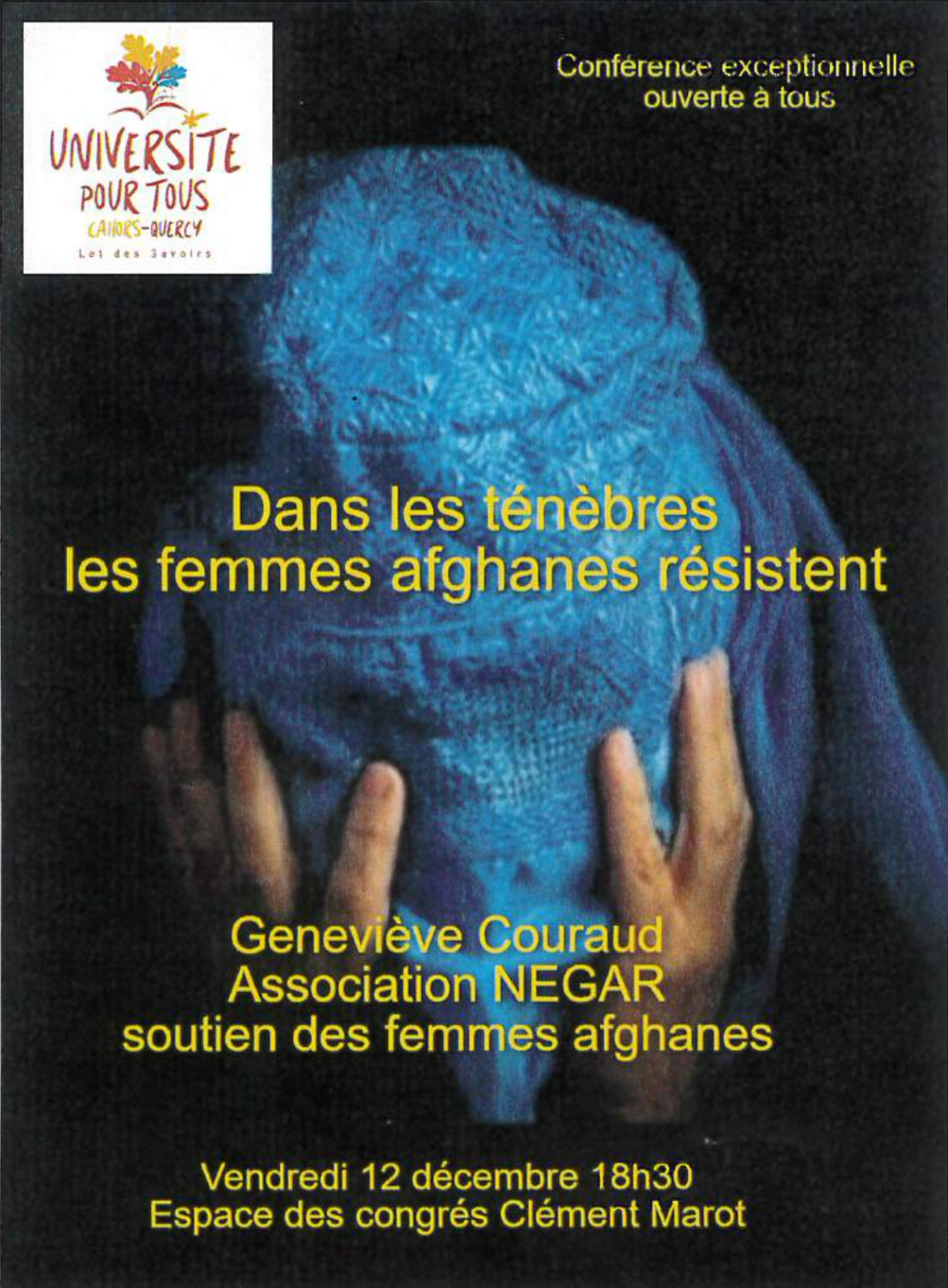 Conférence Dans les ténèbres