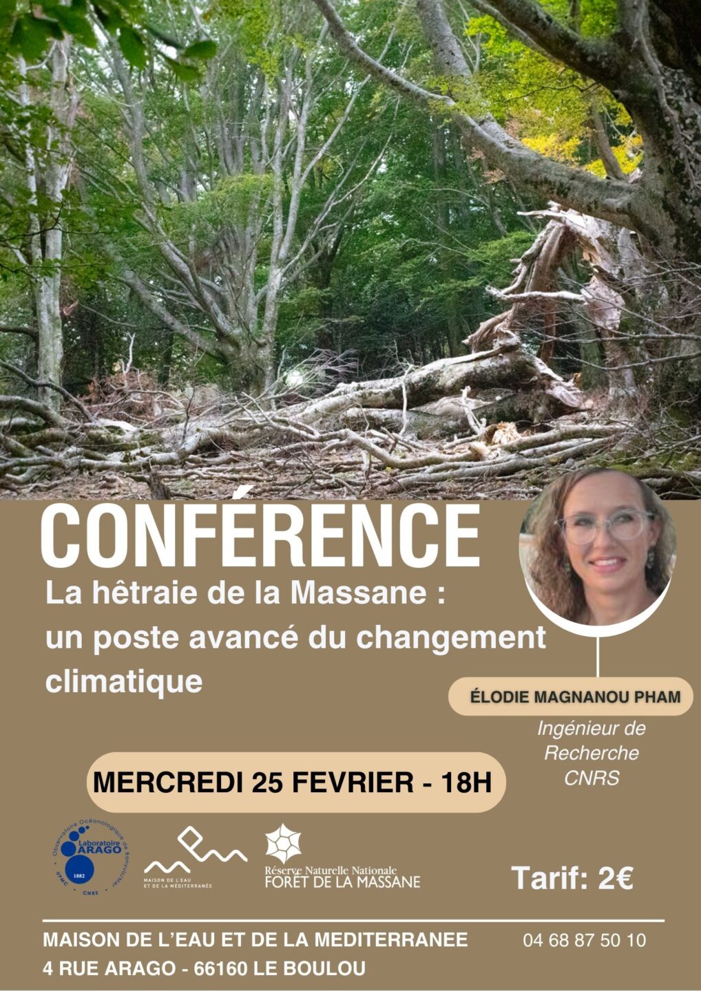 CONFÉRENCE LA HÊTRAIE DE LA MASSANE PAR ELODIE MAGNANOU PHAM