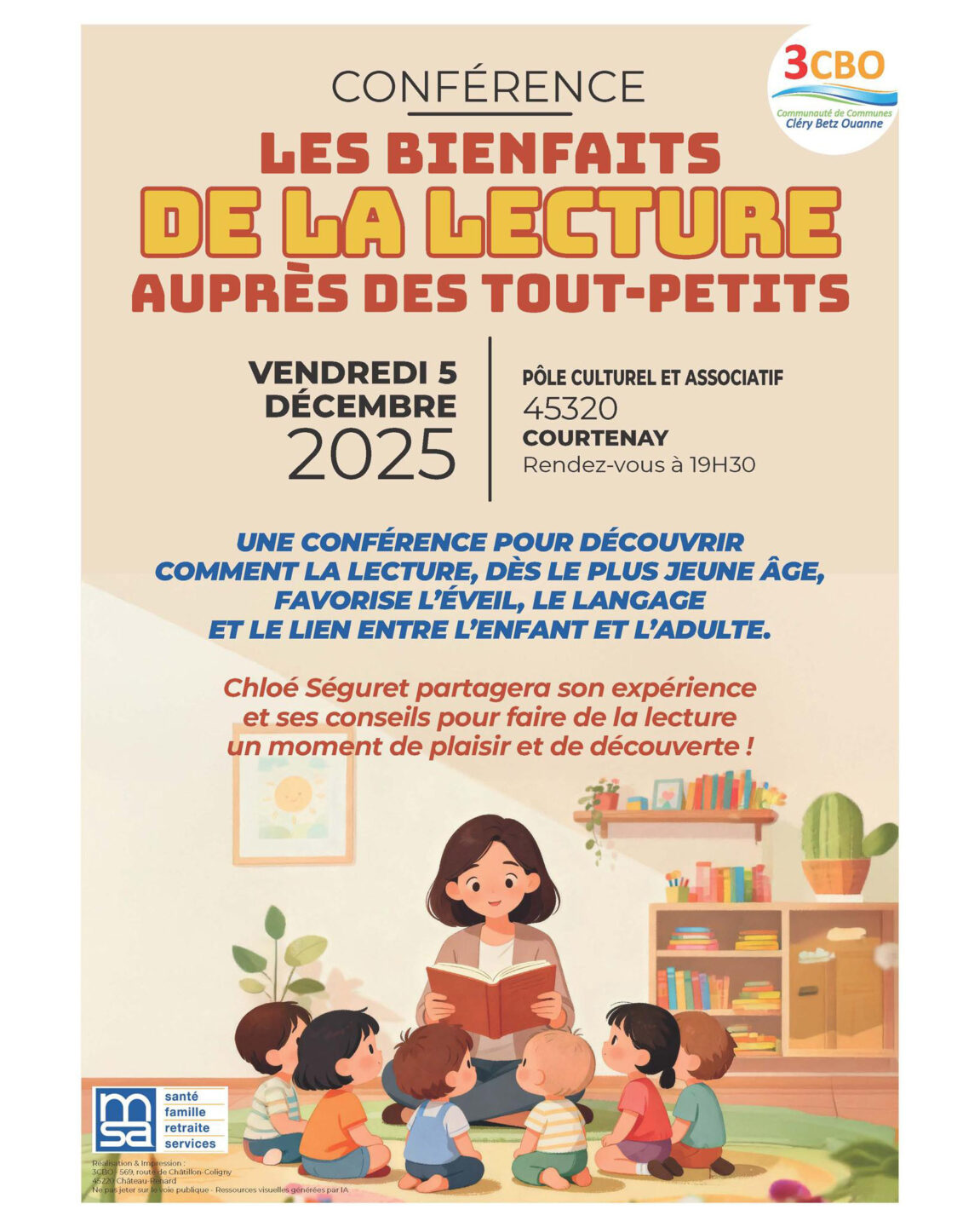 Conférence Les bienfaits de la lecture auprès des tout-petits