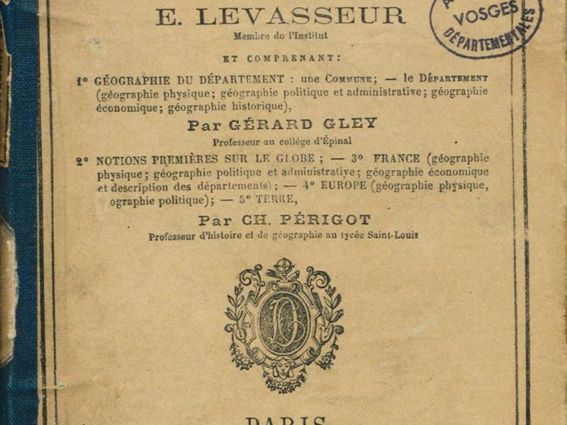 Conférence Les sociétés savantes et l’instruction dans les Vosges (1800-1871)