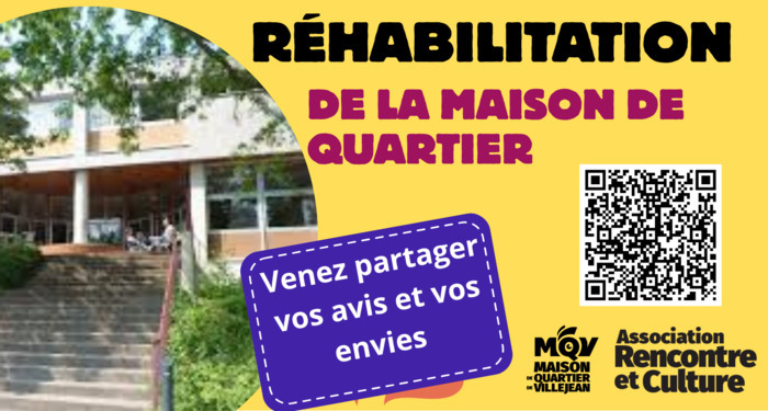 Consultation habitante: la réhabilitation de la Maison de Quartier de Villejean Maison de quartier de Villejean - 12 Rue de Bourgogne 35000 rennes Rennes
