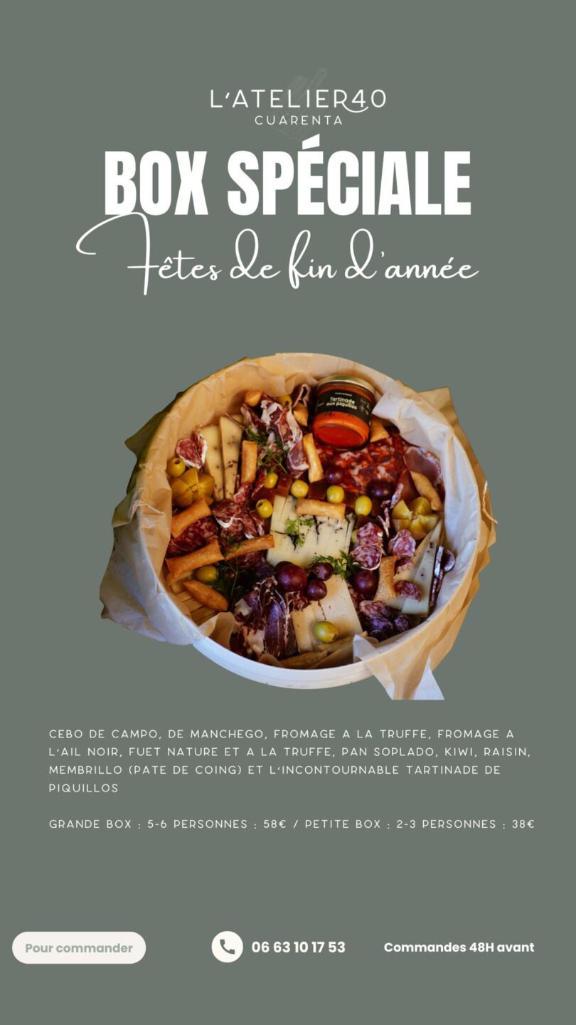 Corner éphémère de l'Atelier 40 Cuarenta chez les Gourmandises de Nicolas