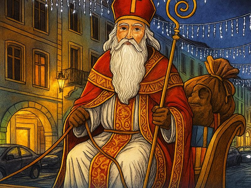 Cortège de Saint-Nicolas Rue Charles de Gaulle Remiremont 2025-12-07 Cortège de Saint-Nicolas