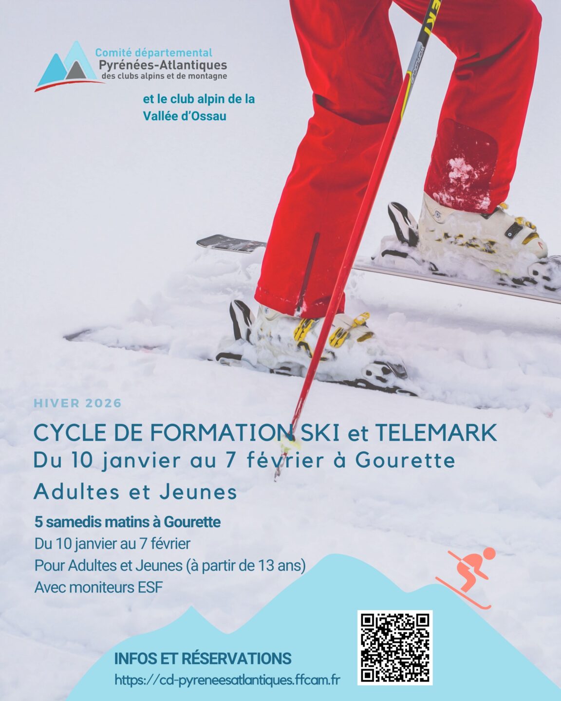 Cycle de formation ski et télémark