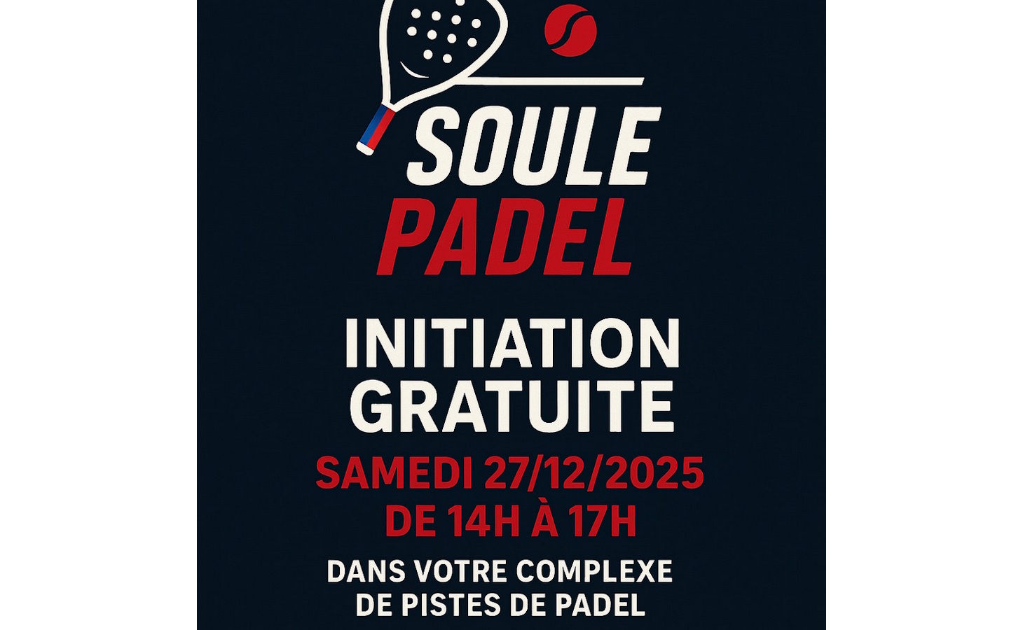 Découvrez le padel initiation