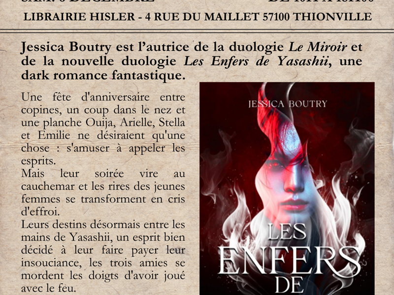 Dédicace Jessica Boutry