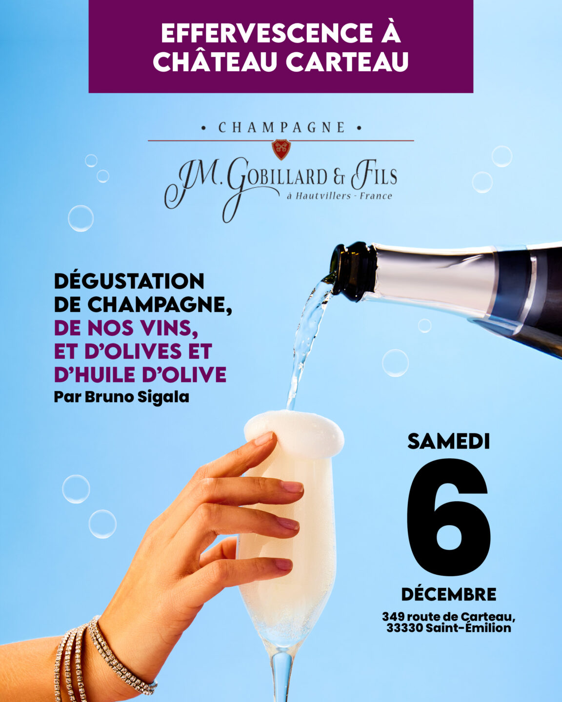 Dégustation de champagne