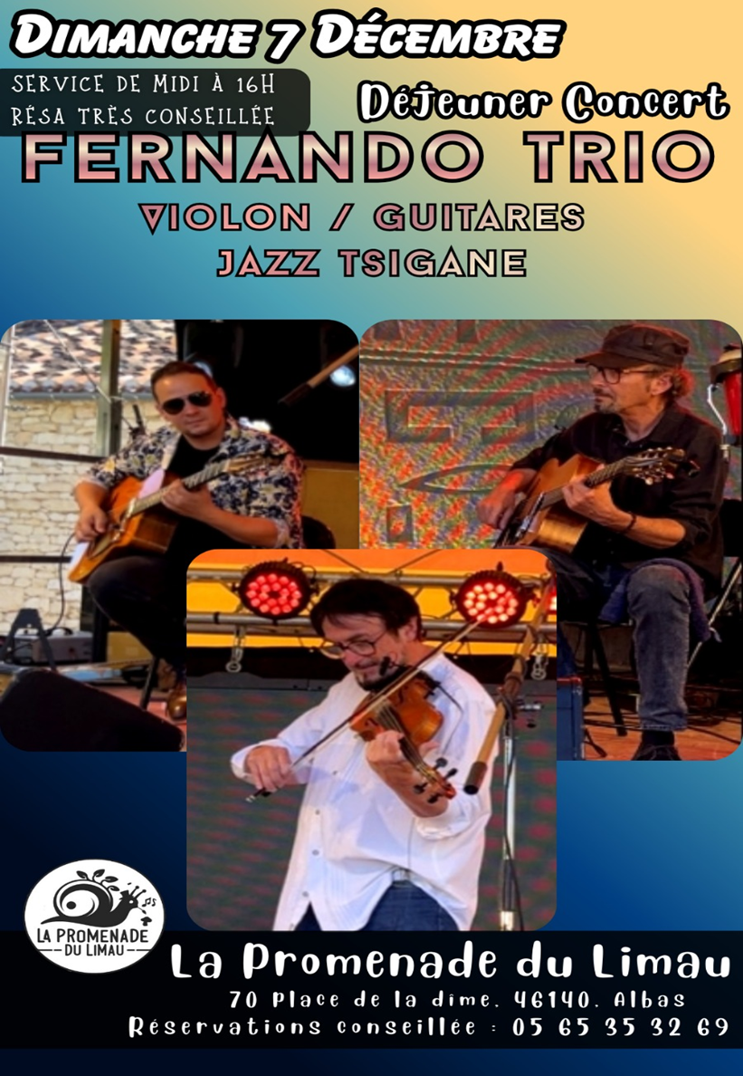 Déjeuner concert à la Promenade du Limau