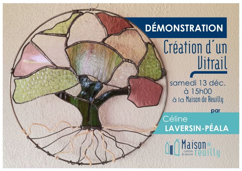 Démonstration de création de vitrail