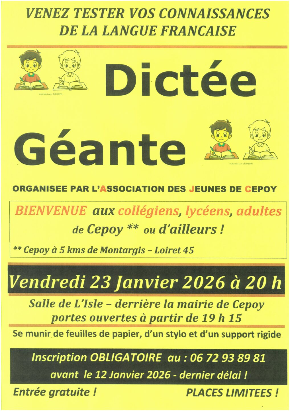 Dictée géante