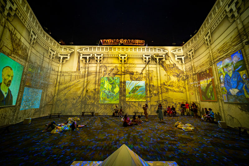 Vue de l’exposition immersive Van Gogh à Nantes