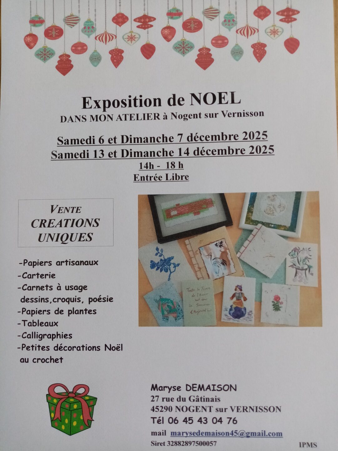 Exposition atelier tableaux