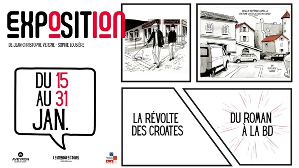 Exposition La Révolte des Croates du roman à la BD