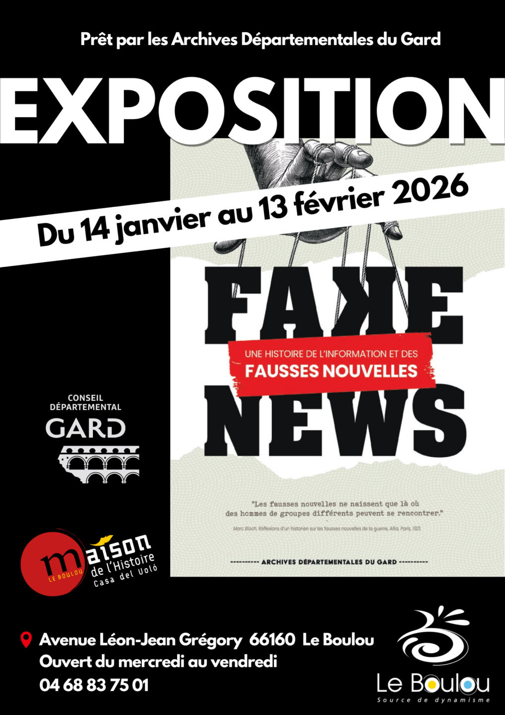 EXPOSITION TEMPORAIRE FAKE NEWS PRÊT DES ARCHIVES DÉPARTEMENTALES DU GARD