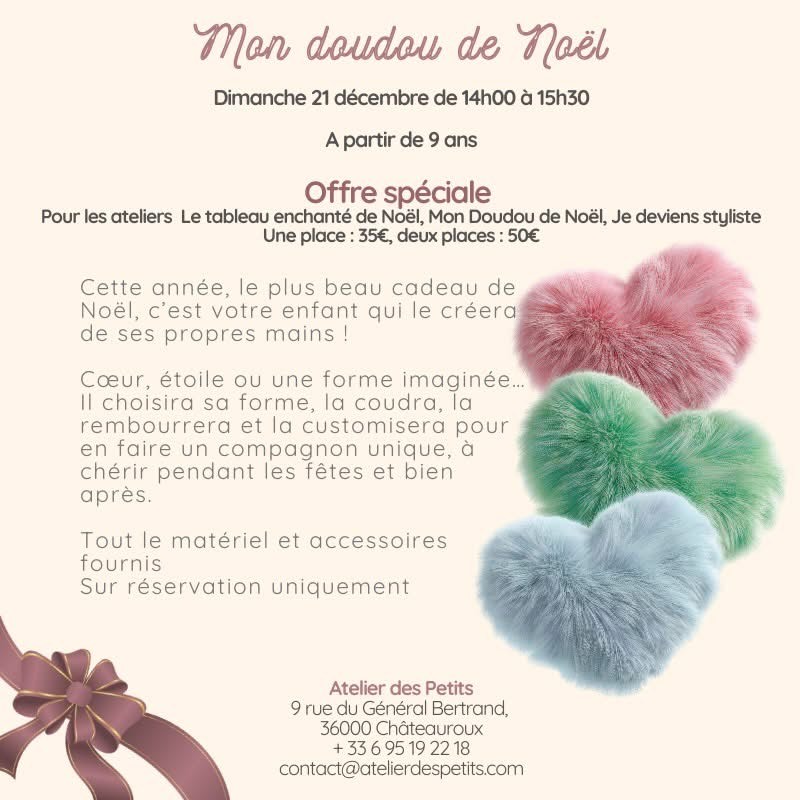 Fabrique ton doudou de Noël !