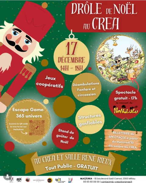 Festival Bonheurs d'Hiver Drôle de Noël (MJC)