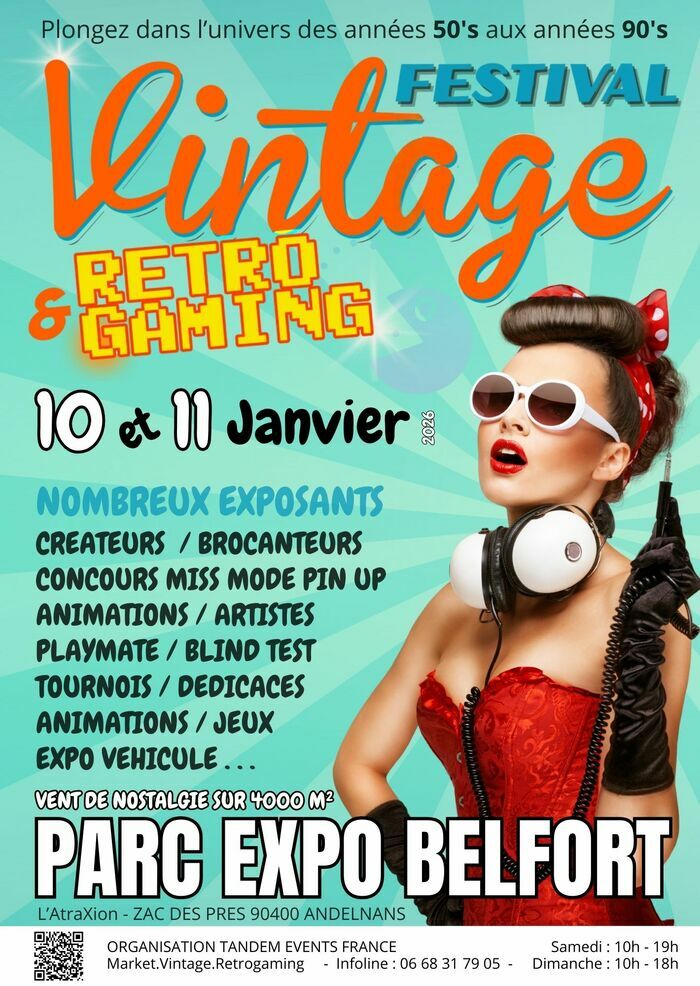 Festival Vintage & Rétrogaming l'Atraxion Andelnans