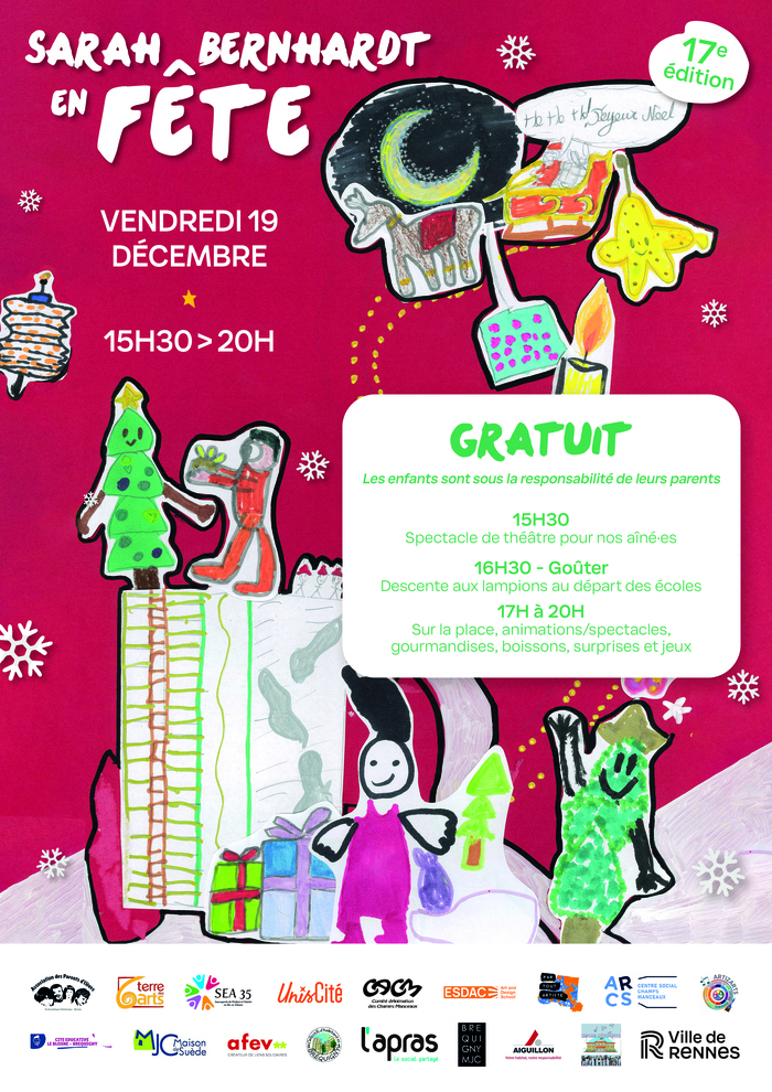 Fête d'Hiver S. Bernhardt Place Sarah Bernhardt Rennes