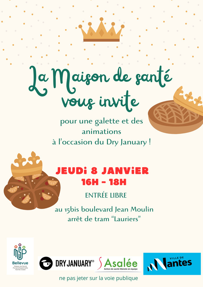 Galette et animations pour le Dry January à la Maison de santé Maison de Santé de Bellevue