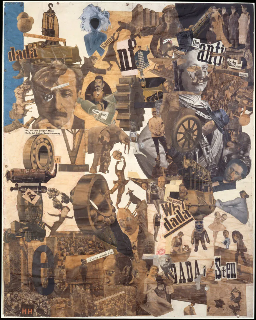 Hannah Höch, Cut with the Kitchen Knife Dada Through the Last Weimar Beer-Belly Cultural Epoch in Germany, 1919–1920, collage, mixed media, (Nationalgalerie, Staatliche Museen, Berlin)
