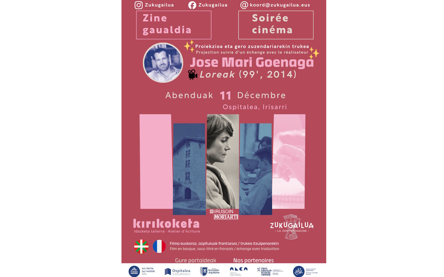 Kirikoketa Loreak soirée ciné-rencontre avec le réalisateur