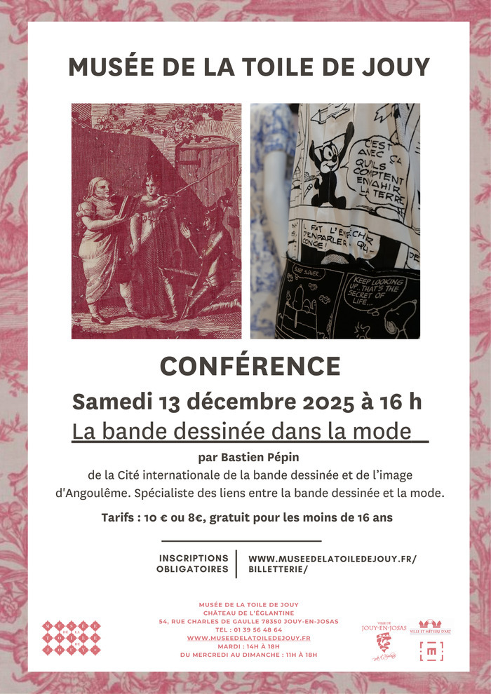 La Bande dessinée dans la mode Musée de la Toile de Jouy Jouy-en-Josas