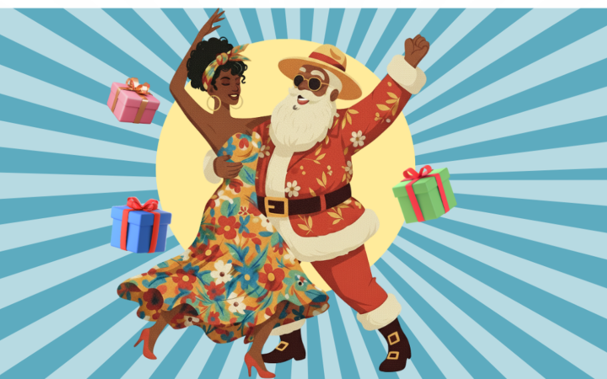 Le père Noël est un Salsero Centre Paris Anim' Poterne des Peupliers  PARIS