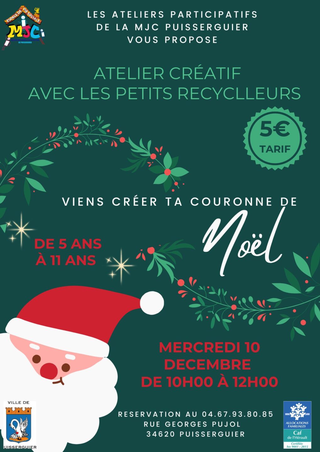 LES ANIMATIONS DE LA MJC DÉCEMBRE