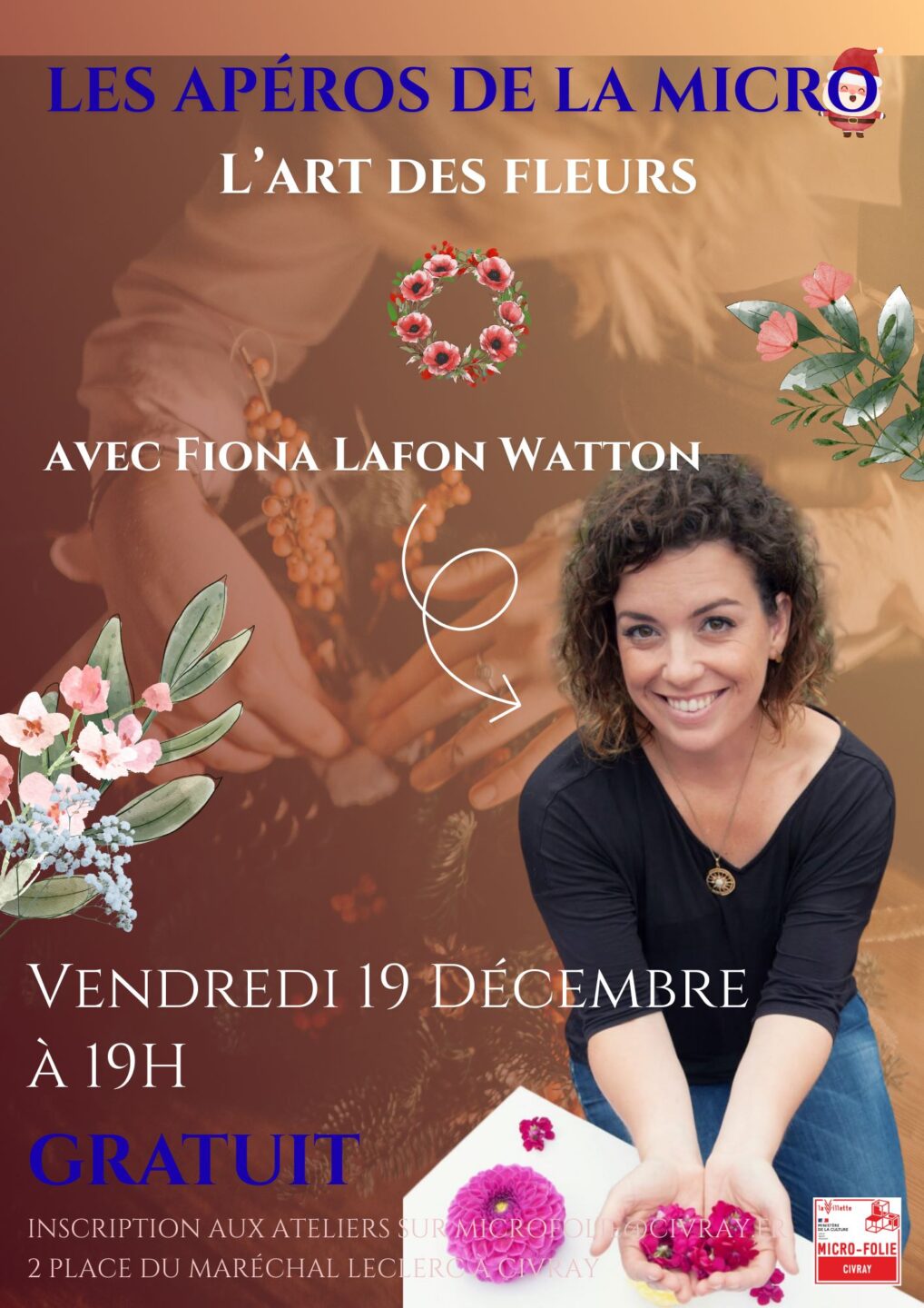 Les Apéros de la Micro l'art des fleurs avec Fiona Watton