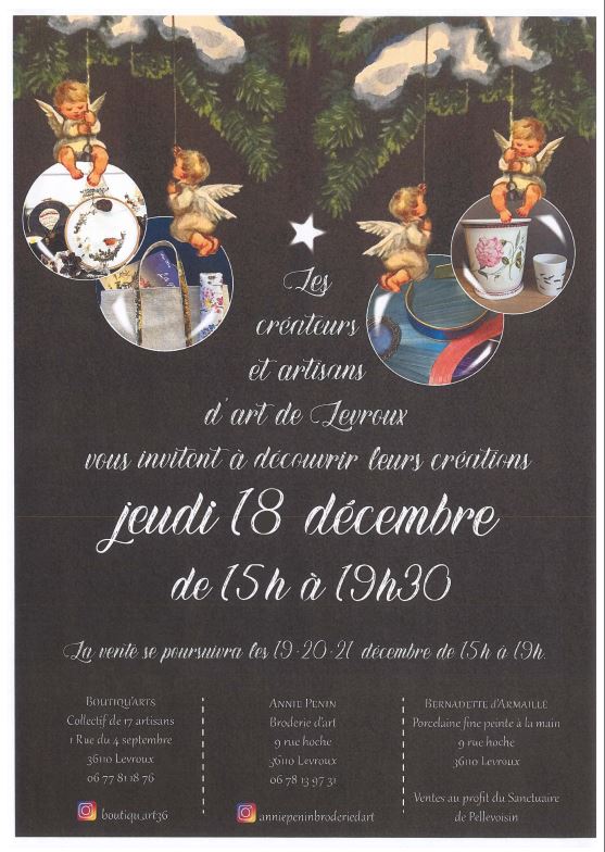 Les créateurs et artisans d'art de Levroux vous invitent à dévouvrir leurs créations