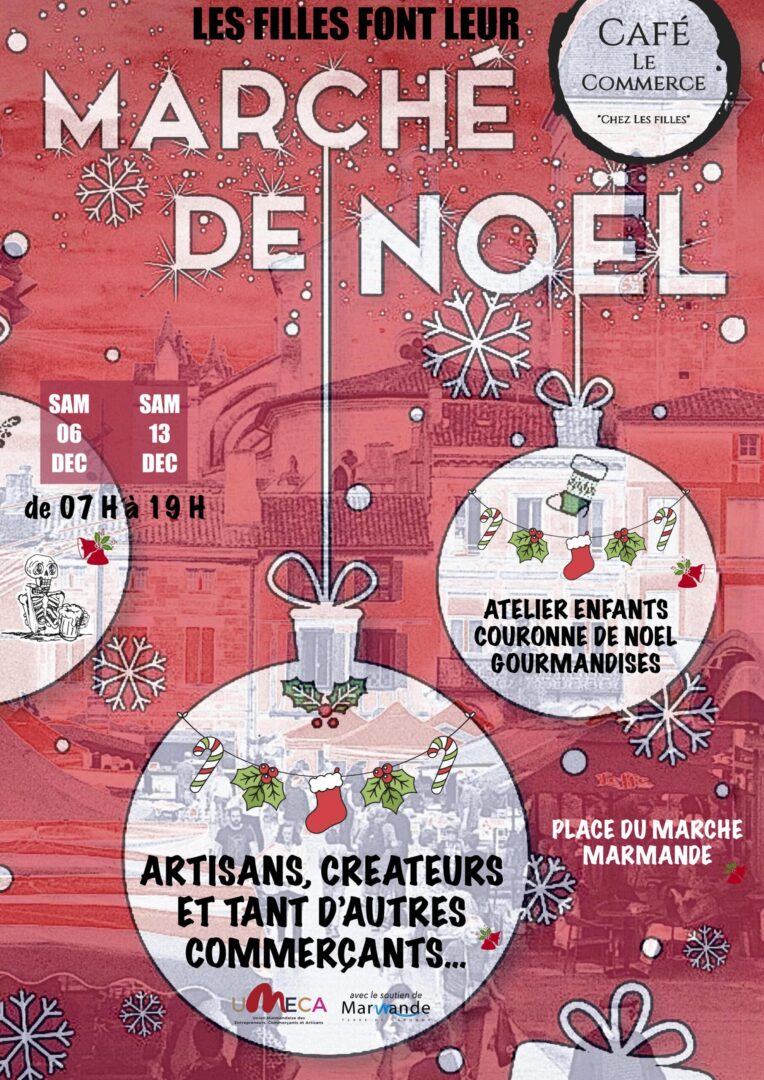 Les filles font leur Marché de Noël