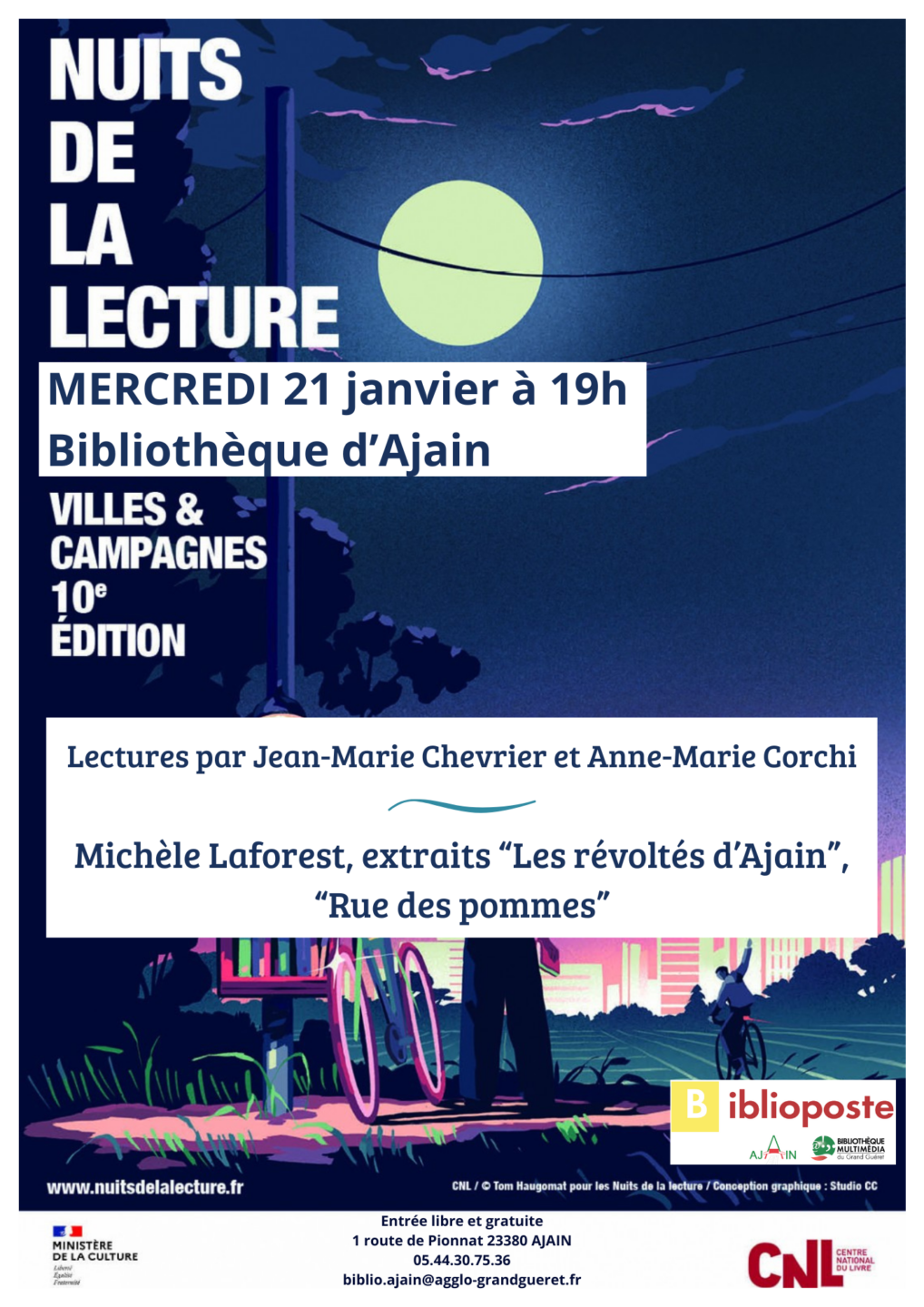 Les nuits de la lecture Les Patrimoines