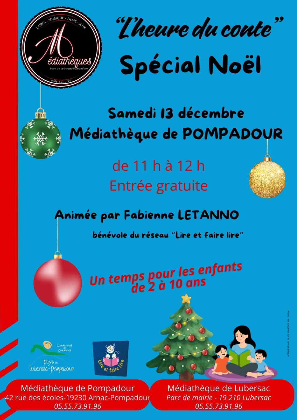 L'heure du conte spécial Noël