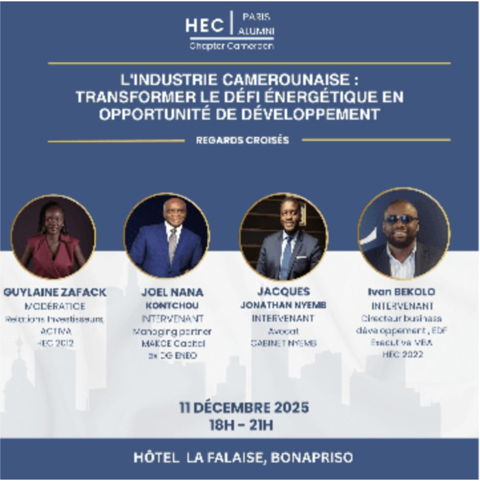 L'Industrie Camerounaise : Transformer le défi énergétique en opportunité de développement Hôtel La Falaise Bonapriso Douala I