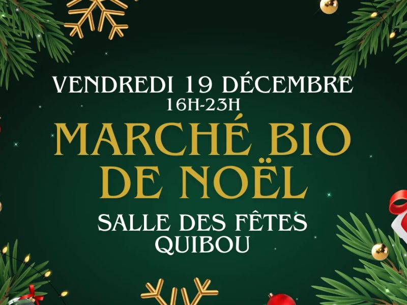 Marché bio de Noël