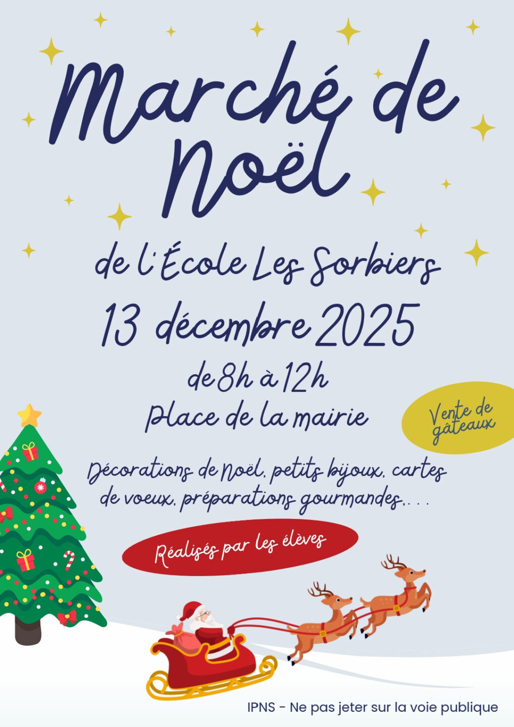 Marché de Noël de l'Ecole des Sorbiers