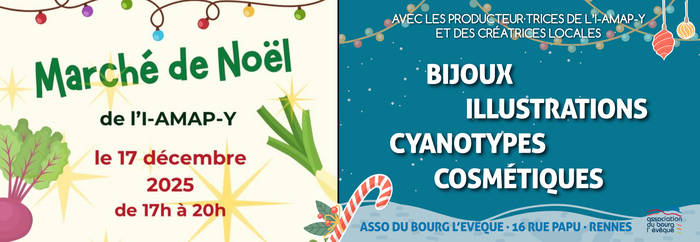 Marché de Noël de l'I-AMAP-Y Association du Bourg L'Evêque Rennes