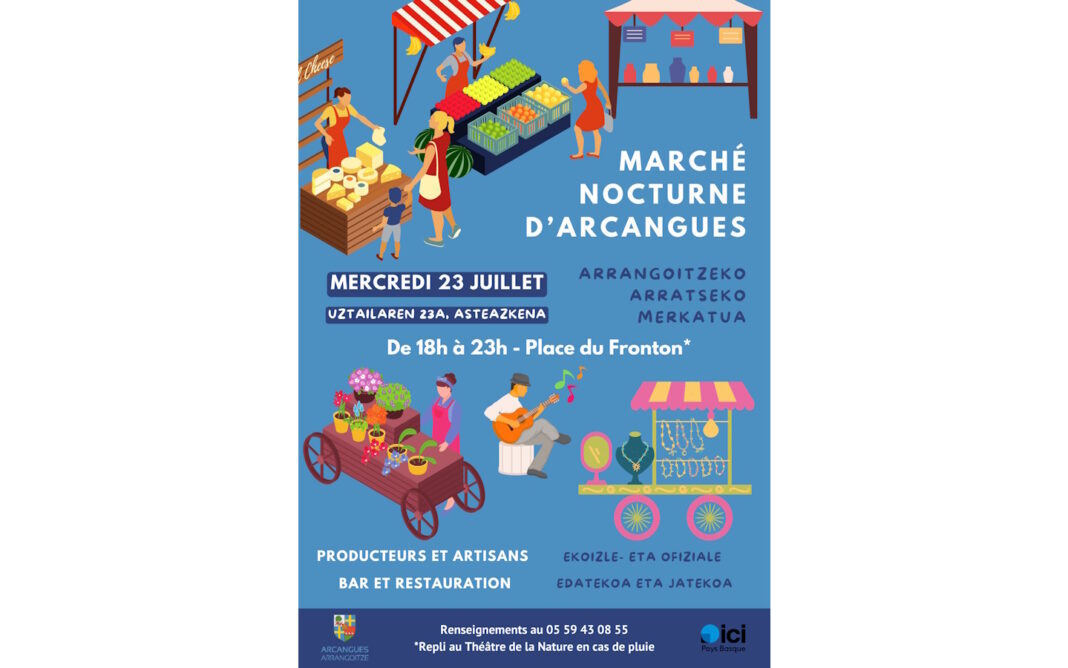 Marché nocturne, Théâtre de la Nature Arcangues