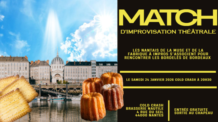 Match d'impro : La Fabrique à Impros & La Muse reçoivent Les Bordelés Cold Crash - Brasserie nautile